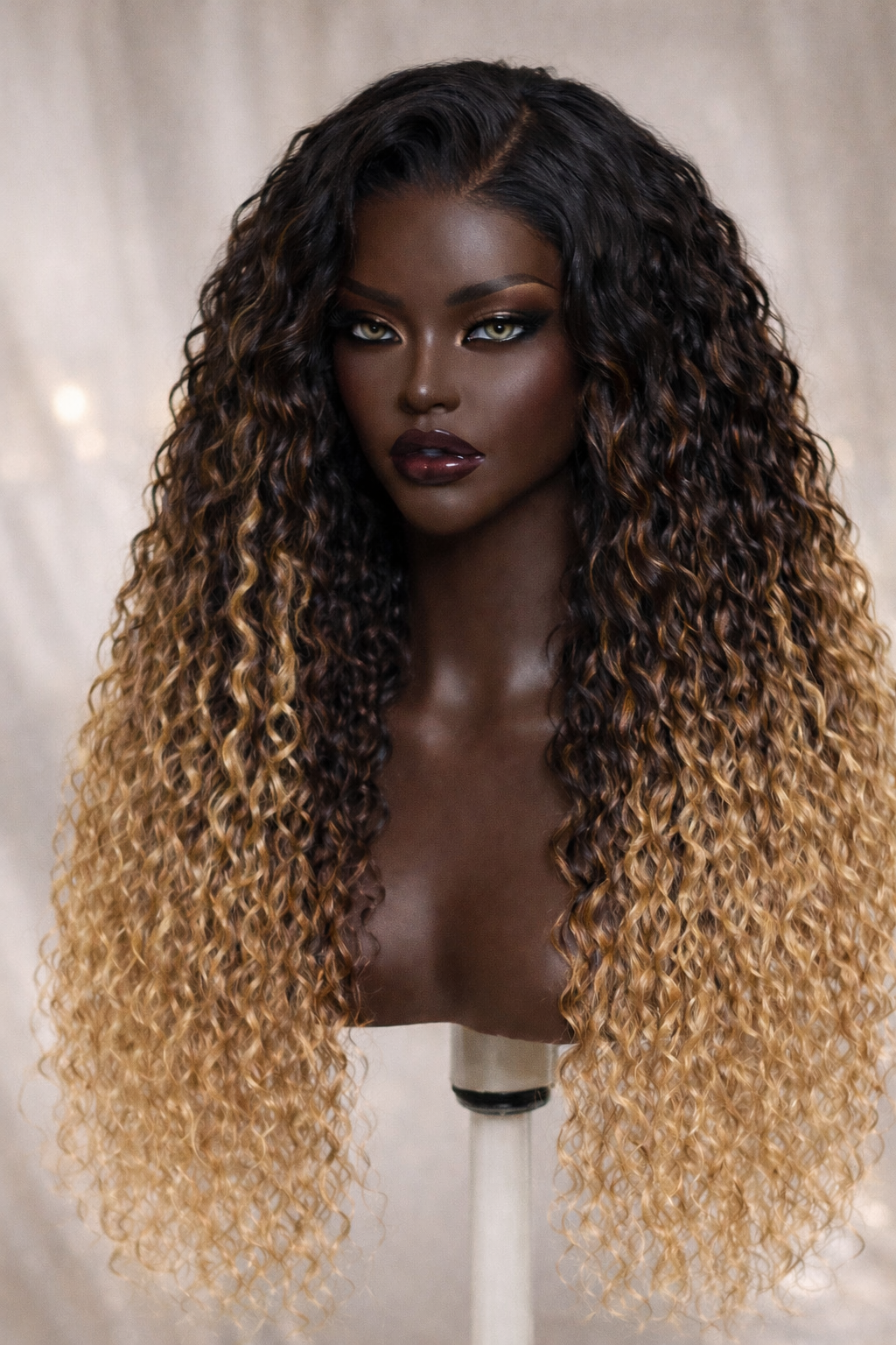 ZahBella Golden Glow Highlight Wig