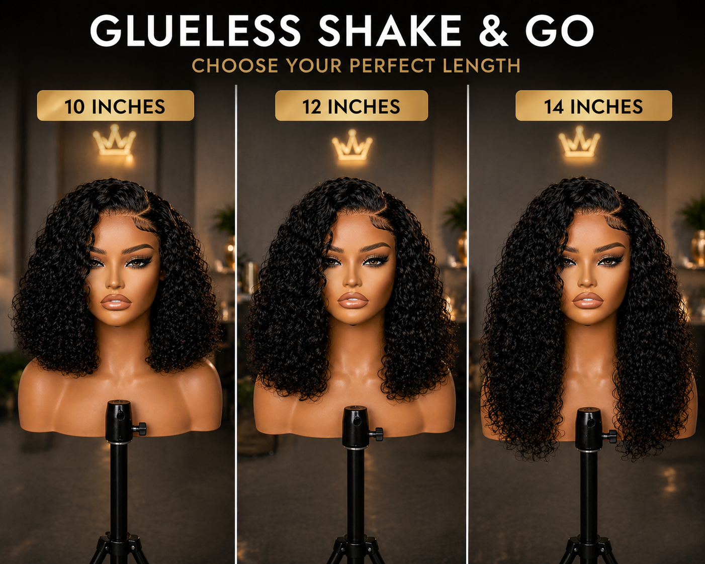 Effortless Bella™ Glueless Drip Shake & Go Wig