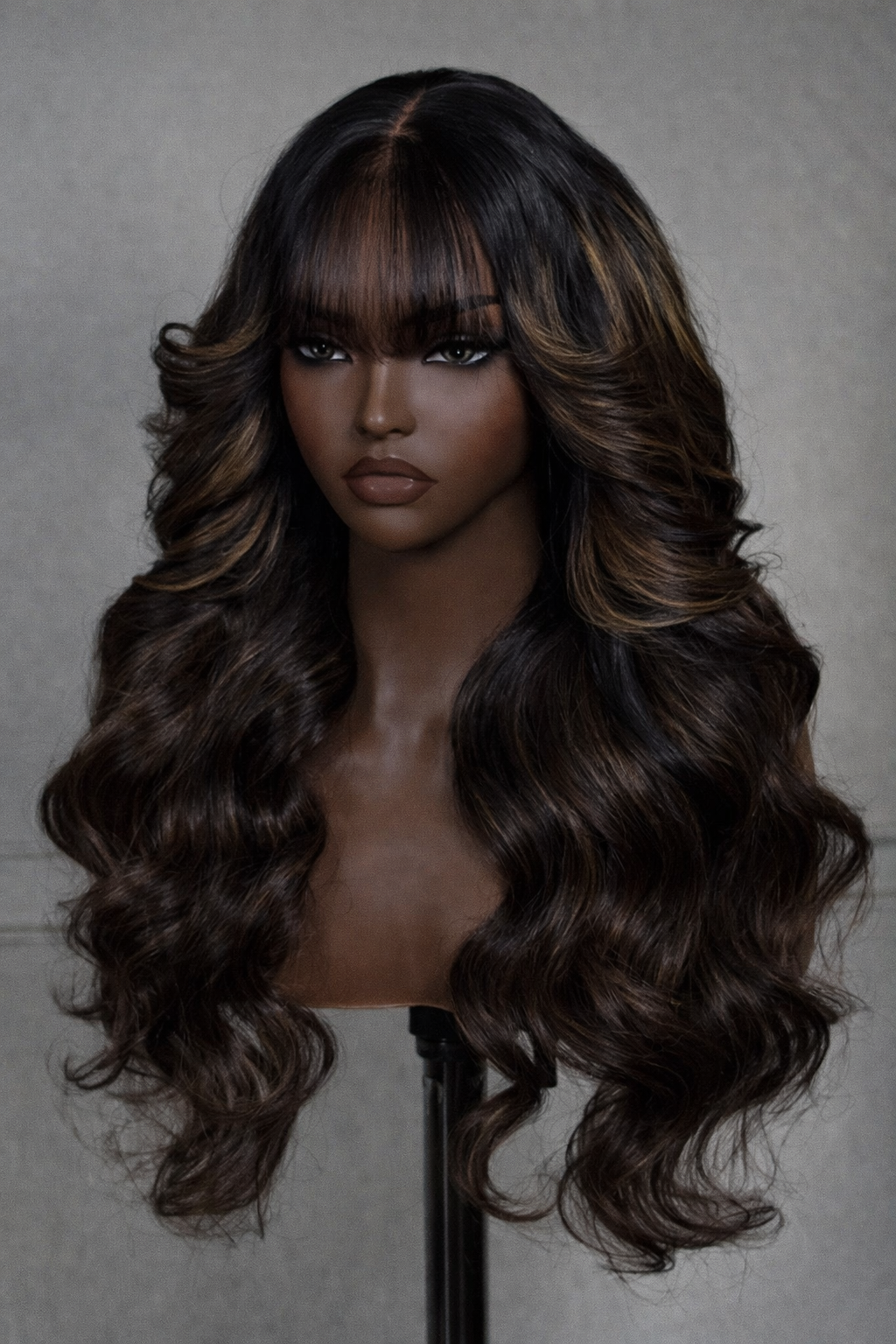 ZahBella “Mocha Body Wave” Bang Wig