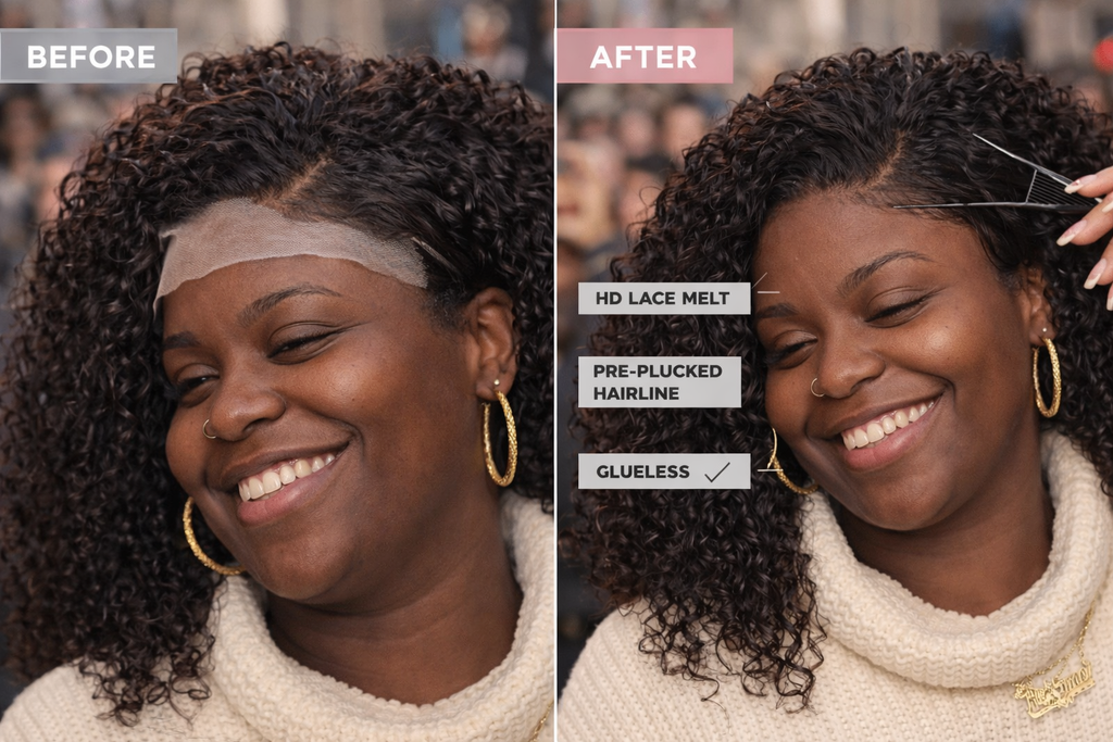 ZahBella Natural Melt Jerry Curl HD Lace Wig