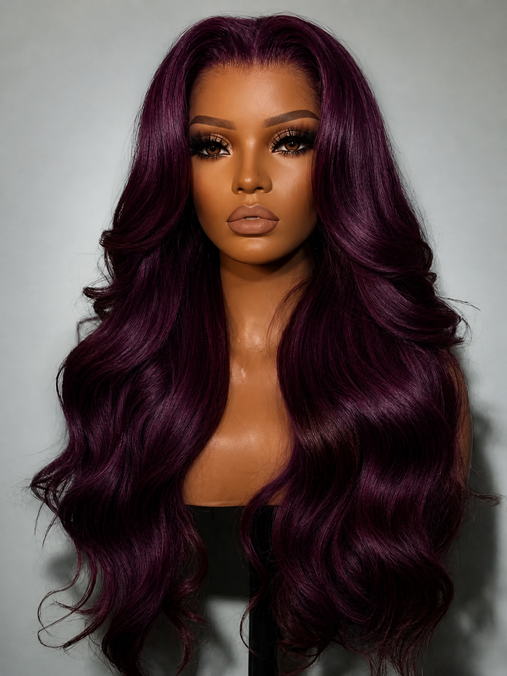 ZahBella Black Cherry Velvet Wig