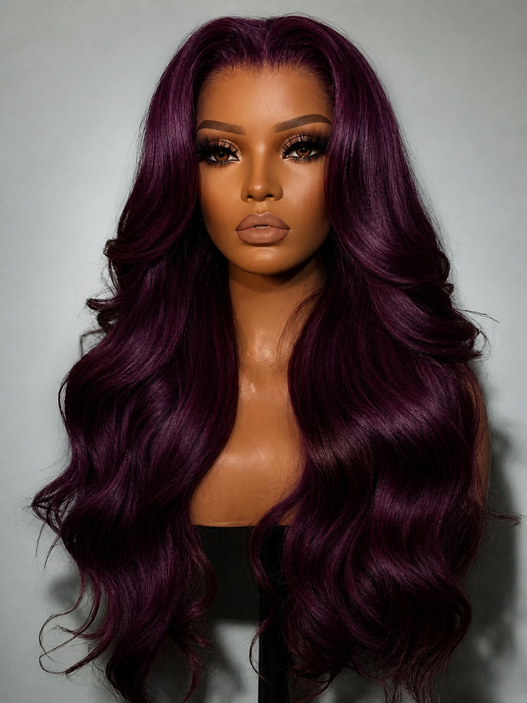 ZahBella Black Cherry Velvet Wig