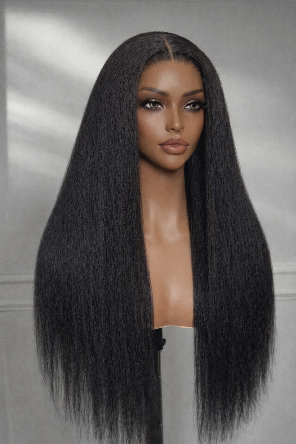 ZahBella Kinky Straight Elite Wig – Natural Silk Press Look