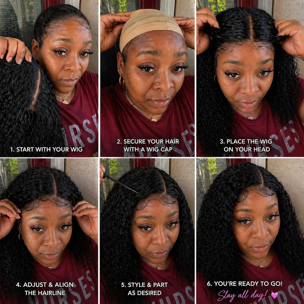 Effortless Bella™ Glueless Drip Shake & Go Wig