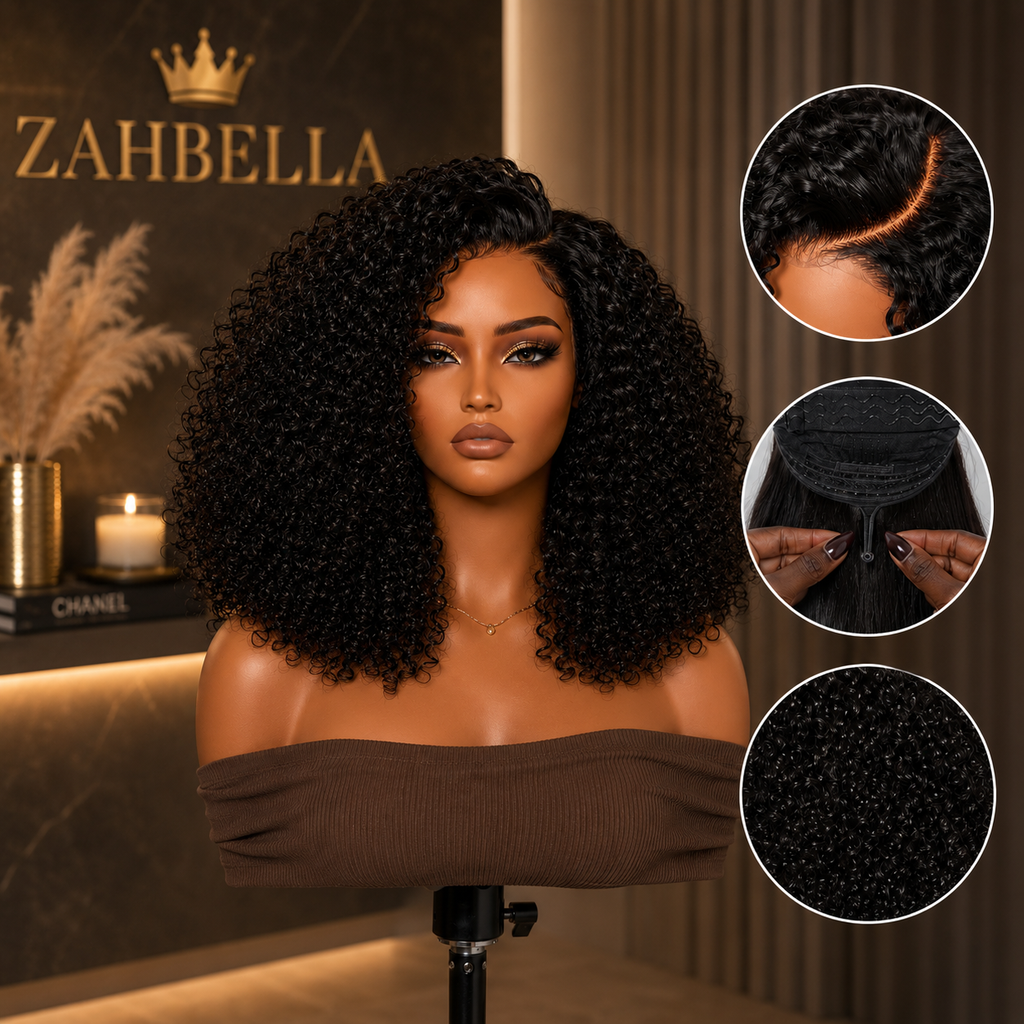 ZahBella Allure  Face-Framing Curly Wig