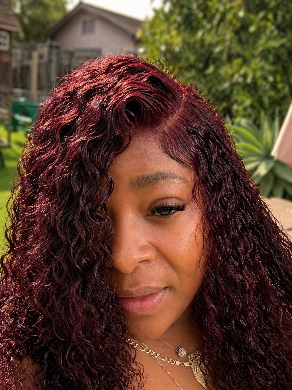 Cherry Seduction Curly Wig