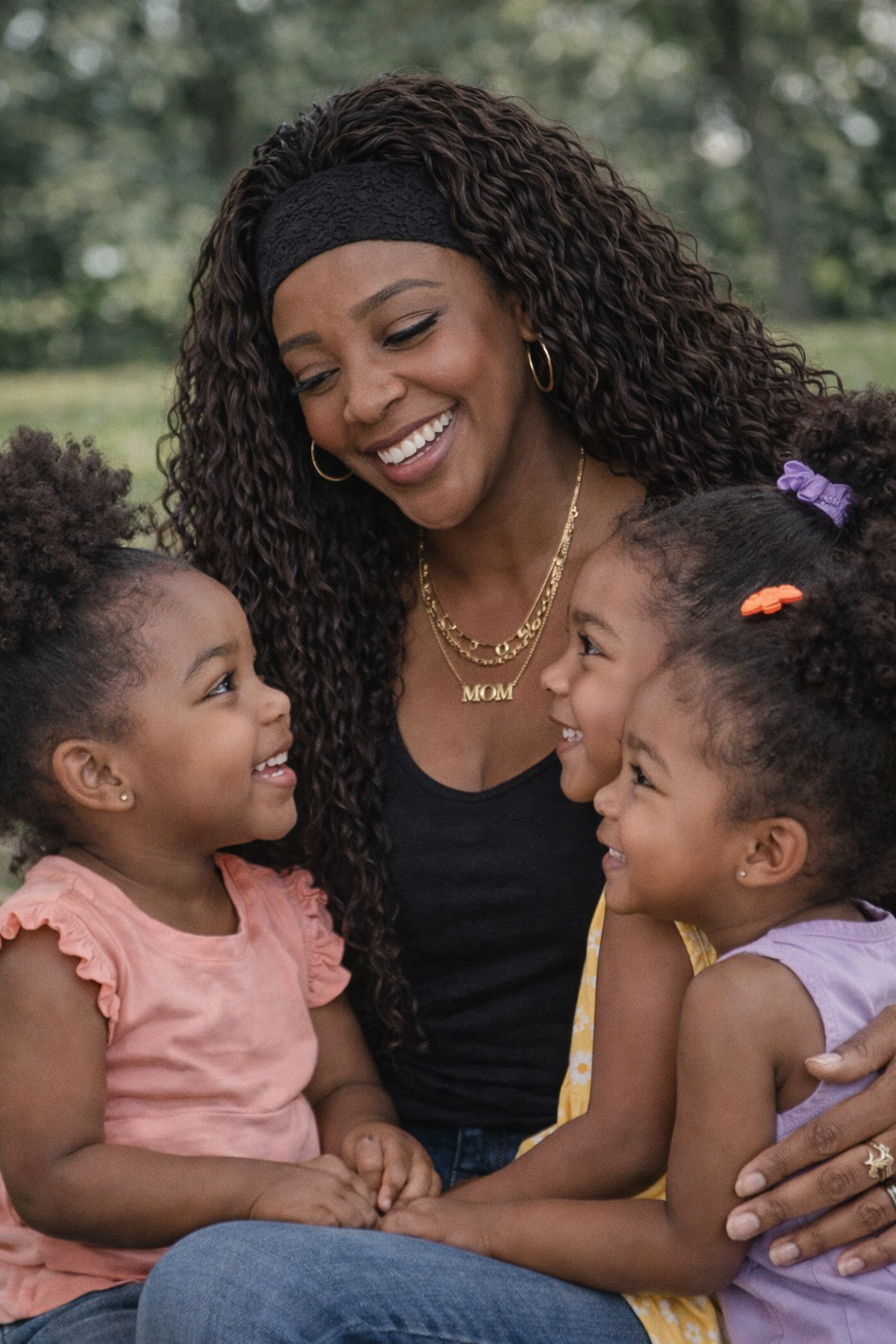 ZahBella Effortless Curly Headband Wig