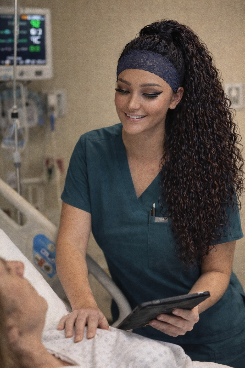 ZahBella Effortless Curly Headband Wig