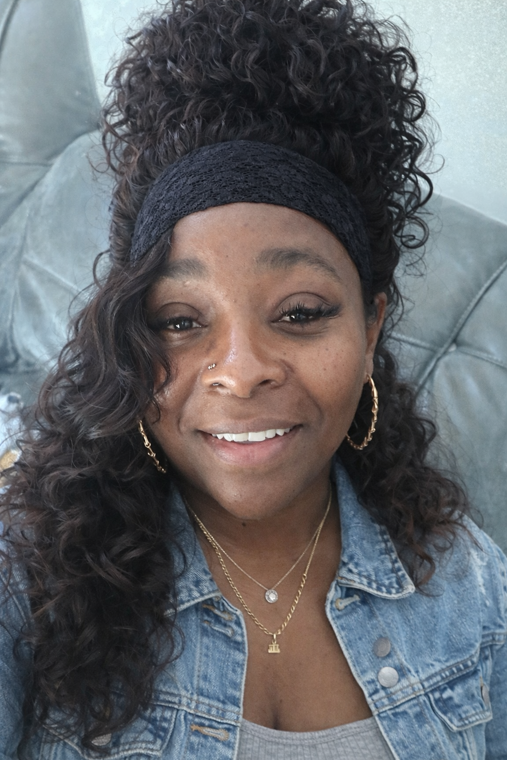 ZahBella Effortless Curly Headband Wig