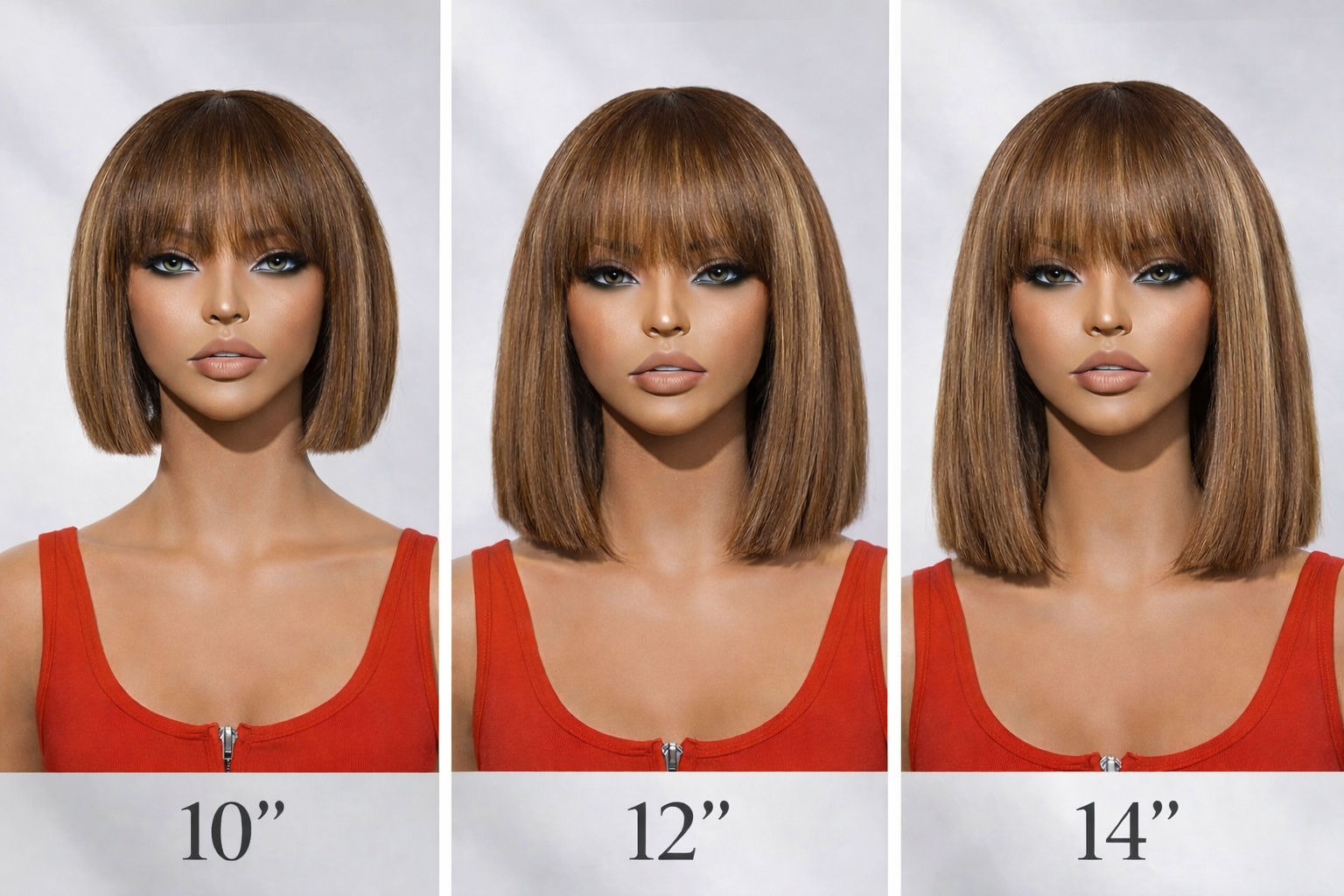 ZahBella Latte Drip Bob Wig