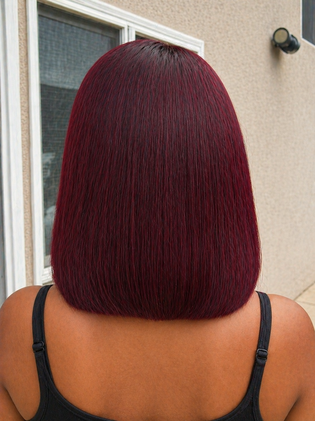 ZahBella Cherry Seduction Sleek Bob Wig